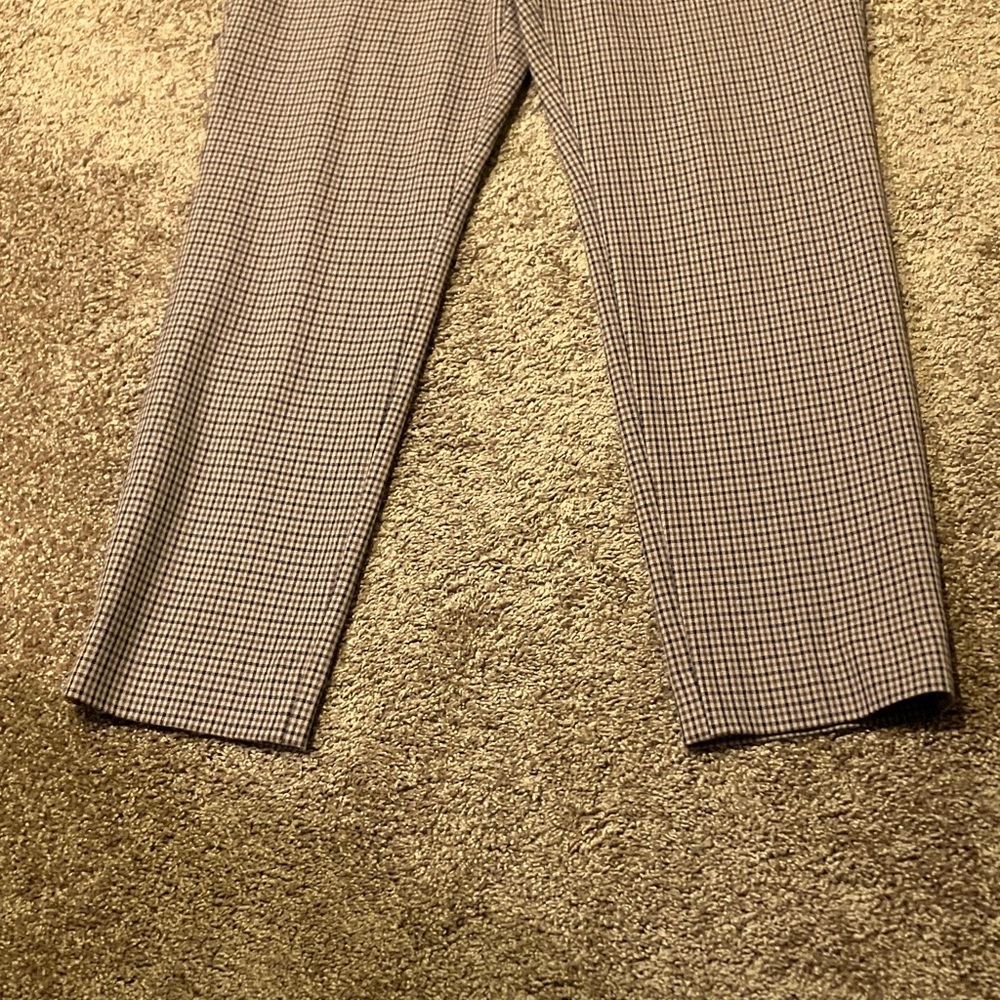 Banana Republic Black, Brown, & Tan Checkered Pants. Sloan. Size 12. NICE! NWT - Picture 7 of 8